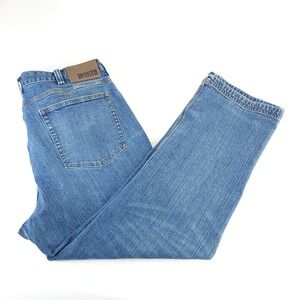 Duluth Trading Flex Ballroom Jeans Mens 36x28 Blue Denim Relaxed Fit `